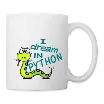 Python Programmierer - Tasse - Weiß - Rechts