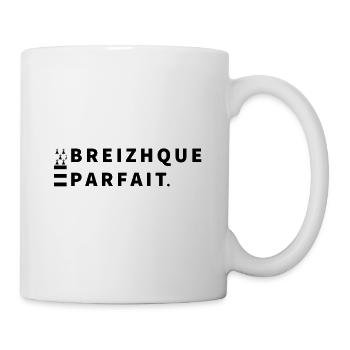 Breton et Breizhque parfait - Mug blanc - blanc - Droite