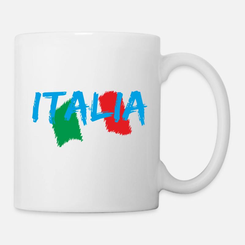 Italie Edo bleu - Mug blanc - blanc