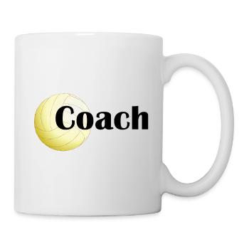 Volleyball logo original volleyball coach gift - Mug - white - Right
