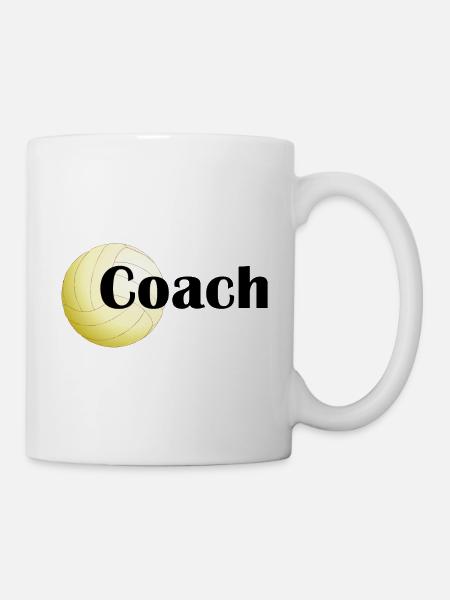 Logo volley-ball original cadeau volley coach - Mug blanc - blanc