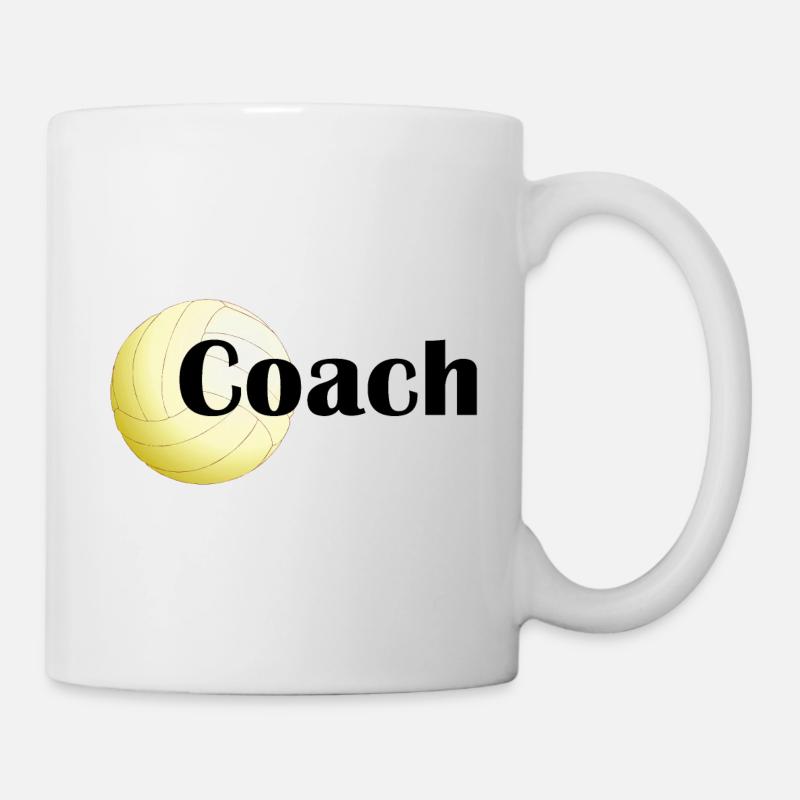 Volleyball-Logo Original Volleyballtrainer Geschenk - Tasse - Weiß