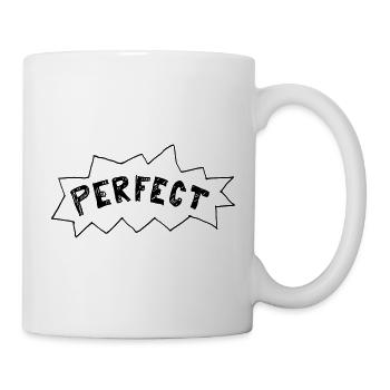 Perfekt (anpassbare Farbe) - Tasse - Weiß - Rechts