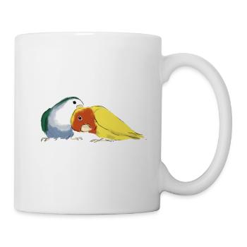 Two heads of roses - Mug - white - Right