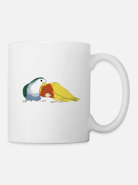 Deux têtes de roses - Mug blanc - blanc