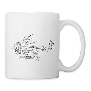 tribal dragon - Mug - white - Right