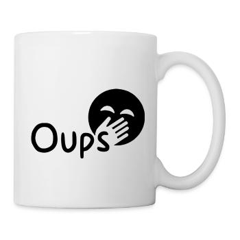 Oups pardon - Mug blanc - blanc - Droite