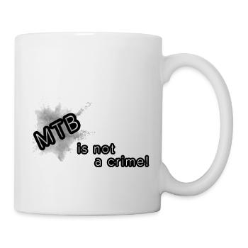 MTB is not a crime - Tasse - Weiß - Rechts