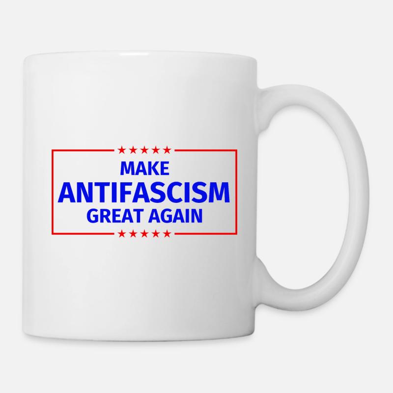 Antifa Funny: Rendez l'antifascisme encore plus génial - Mug blanc - blanc
