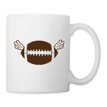 American football peace without text - Mug - white - Right