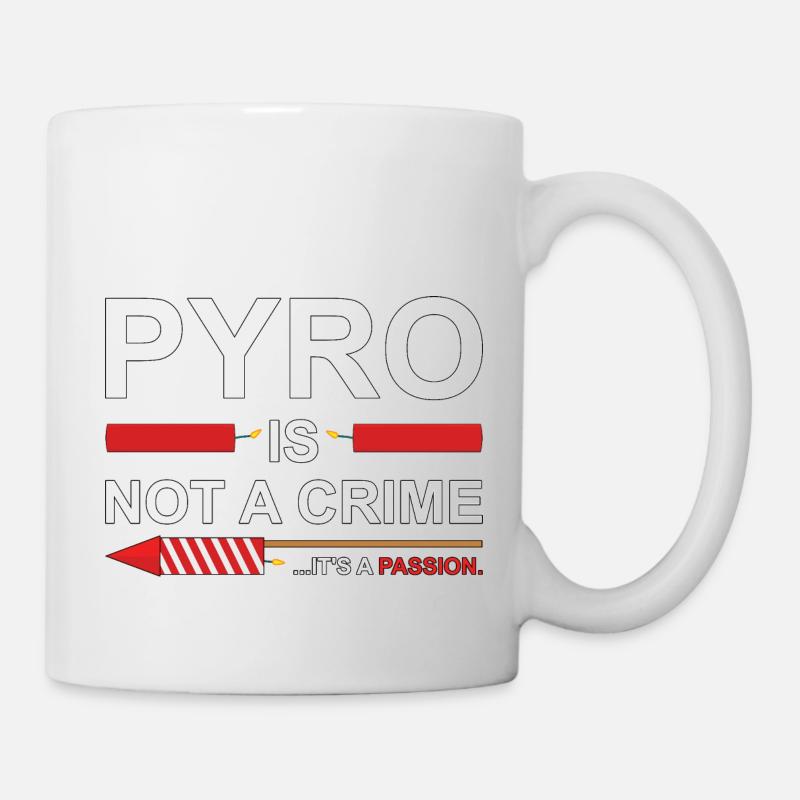 Pyro Is Not A Crime - Mug - white
