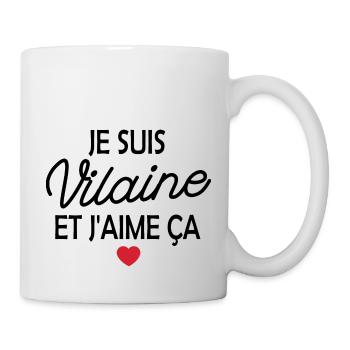 Je suis vilaine - Mug blanc - blanc - Droite