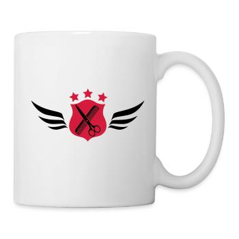 Friseur - Friseur - Schminktisch - Tasse - Weiß - Rechts