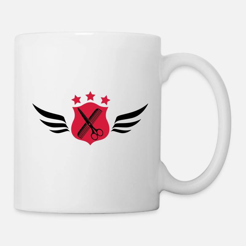 Friseur - Friseur - Schminktisch - Tasse - Weiß