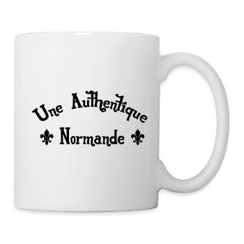 Une Authentique Normande - Mug blanc - blanc - Droite