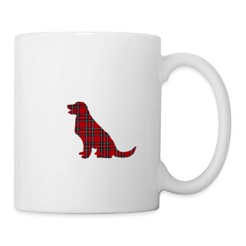 Golden Retriever Tartan - Mug - white - Right