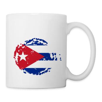 Cuba flag Caribbean vacation Cuba travel Havana - Mug - white - Right