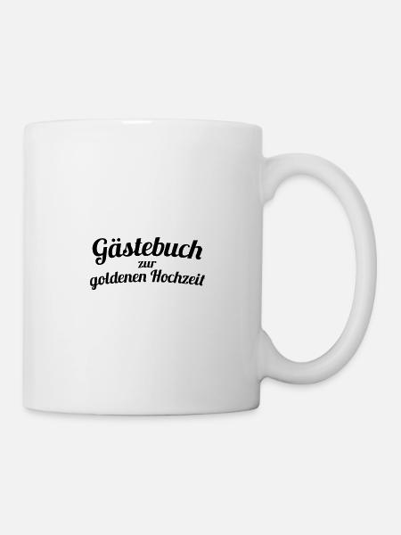Gästebuch zur goldenen Hochzeit - Tasse - Weiß