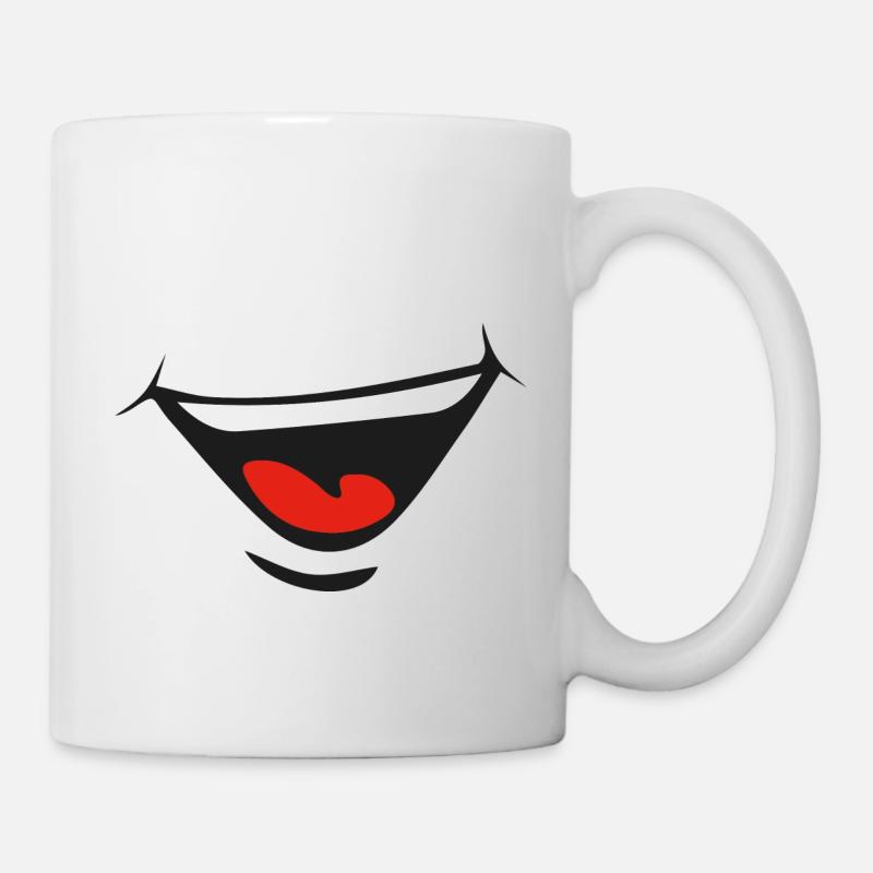 Lächeln - Tasse - Weiß