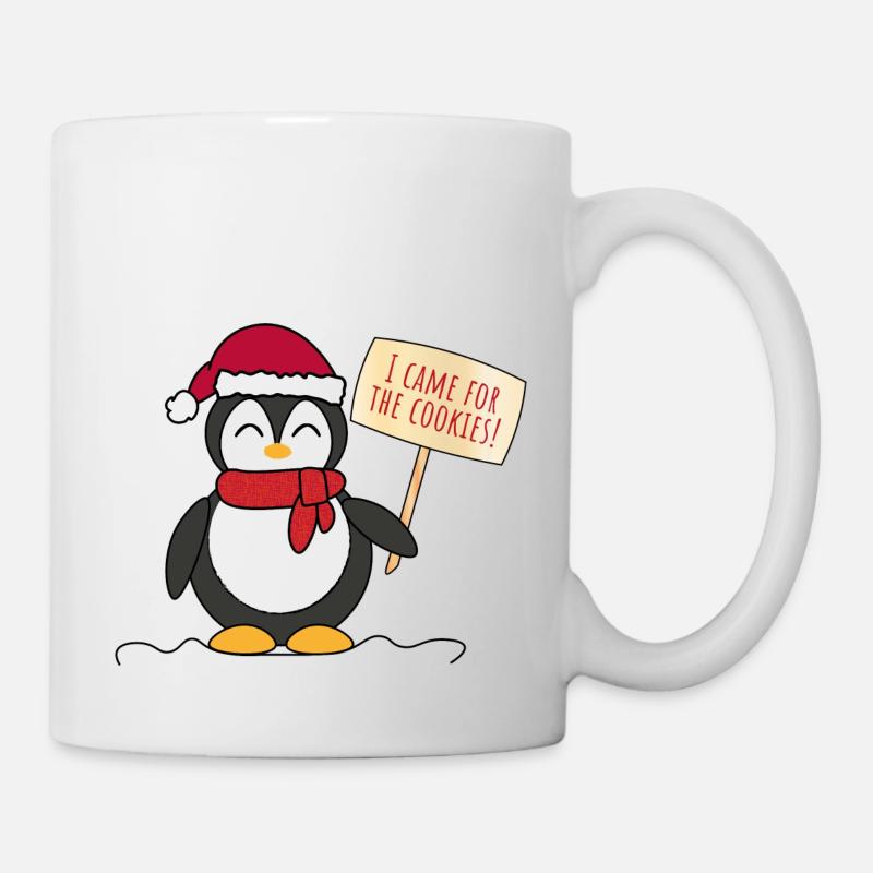 Pingouin de Noël - Mug blanc - blanc