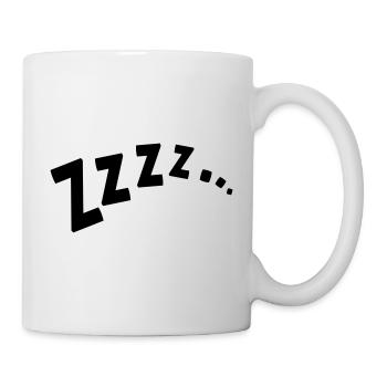 ZZZZ ... / dormir / dormir / dormir / ronfler - Mug blanc - blanc - Droite