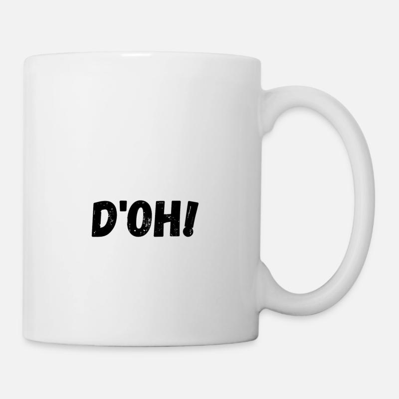 D oh négro - Mug blanc - blanc