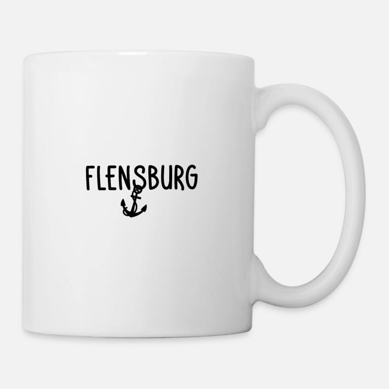 Flensburg - Tasse - Weiß