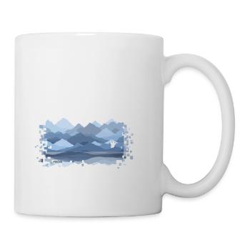 Gleitschirm Paragliding Berge Vintage - Tasse - Weiß - Rechts