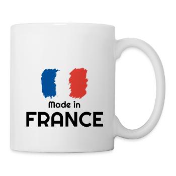 Frankreich, französische Flagge, Frankreich Land, Frankreich Flagge, - Tasse - Weiß - Rechts