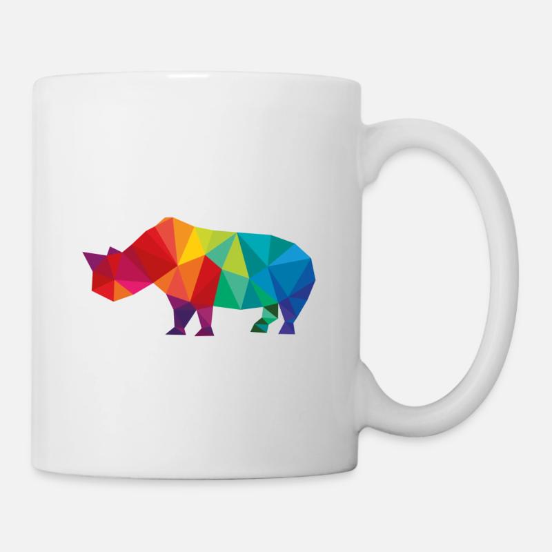 rhinocéros - Mug blanc - blanc