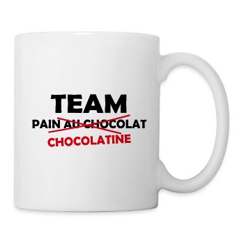 Chocolatine cadeau drôle team humour - Mug blanc - blanc - Droite