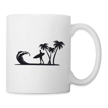 Surfer/surfen - Tasse - Weiß - Rechts