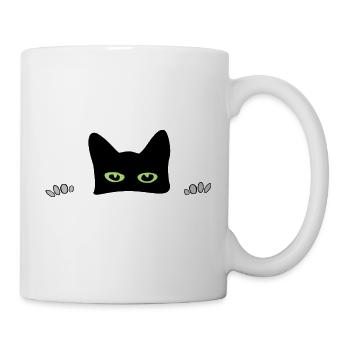 chat coucou - Mug blanc - blanc - Droite