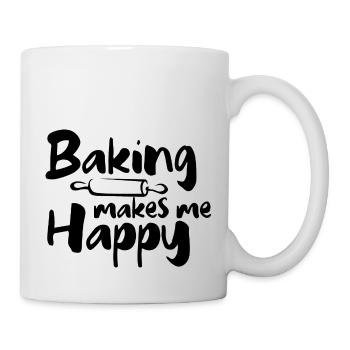 La pâtisserie me rend heureux La pâtisserie me rend heureux - Mug blanc - blanc - Droite
