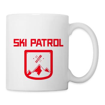 Skiing Holiday, Ski season, chalet girl, Slalom - Mug - white - Right
