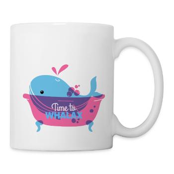 Time to relax, time to Whalax - Mug - white - Right