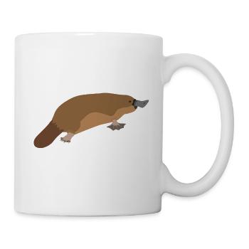 Schnabeltier - Platypus - Tasse - Weiß - Rechts