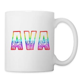 ava rs rainbow - Mug - white - Right