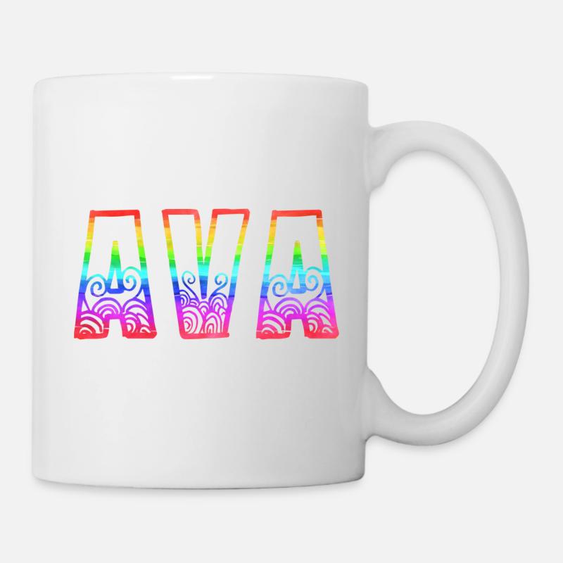 ava rs rainbow - Mug - white