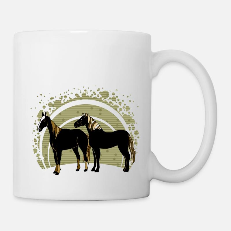 Die Pferde - Tasse - Weiß