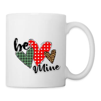Be Mine Valentine - Tasse - Weiß - Rechts