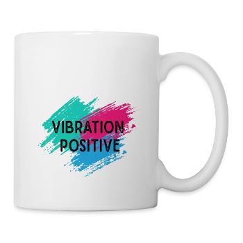 T-shirt vibration positive. - Mug blanc - blanc - Droite