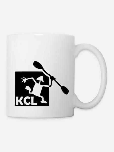 KCL Logo schwarz - Tasse - Weiß