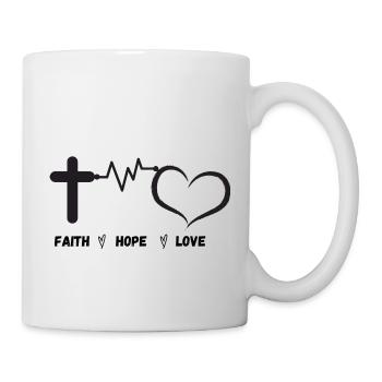 Faith Hope Love - Mug - white - Right