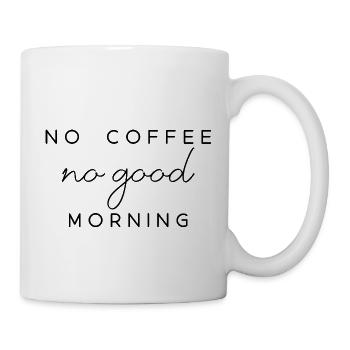 no coffee saying coffee in the morning English - Mug - white - Right