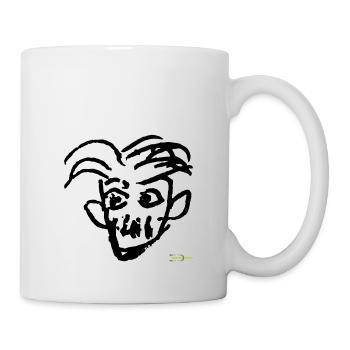 Men's Head Drawing Hans Erwin SW - Mug - white - Right