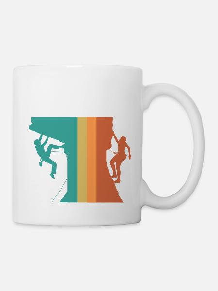Vintage Climbing - Mug - white