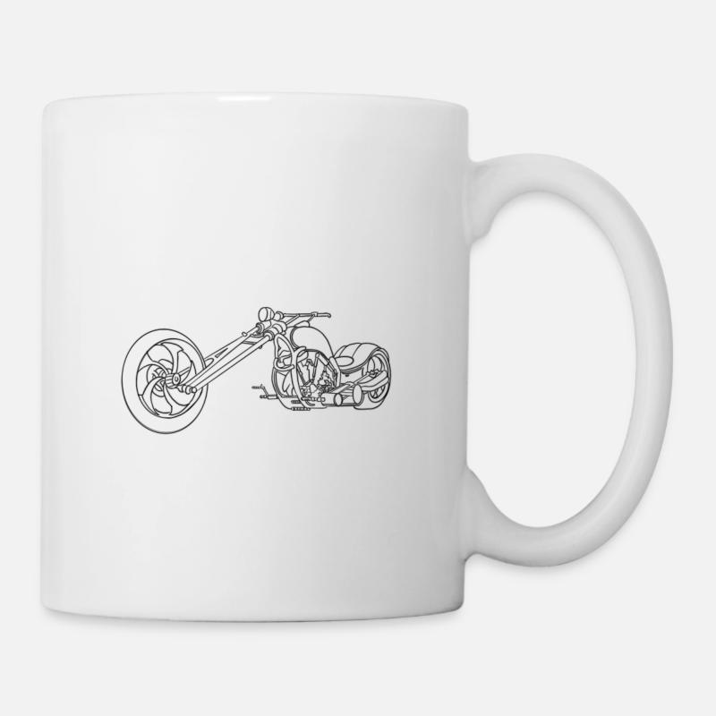 Moto Chopper Trike - Mug blanc - blanc