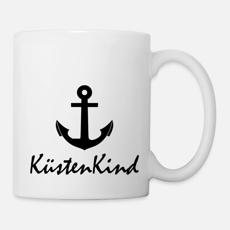 Küstenkind Anker - Tasse - Weiß