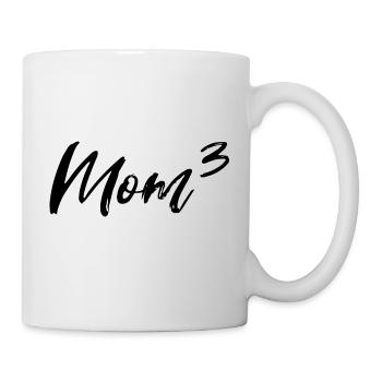 Mom Hoch Drei - Tasse - Weiß - Rechts
